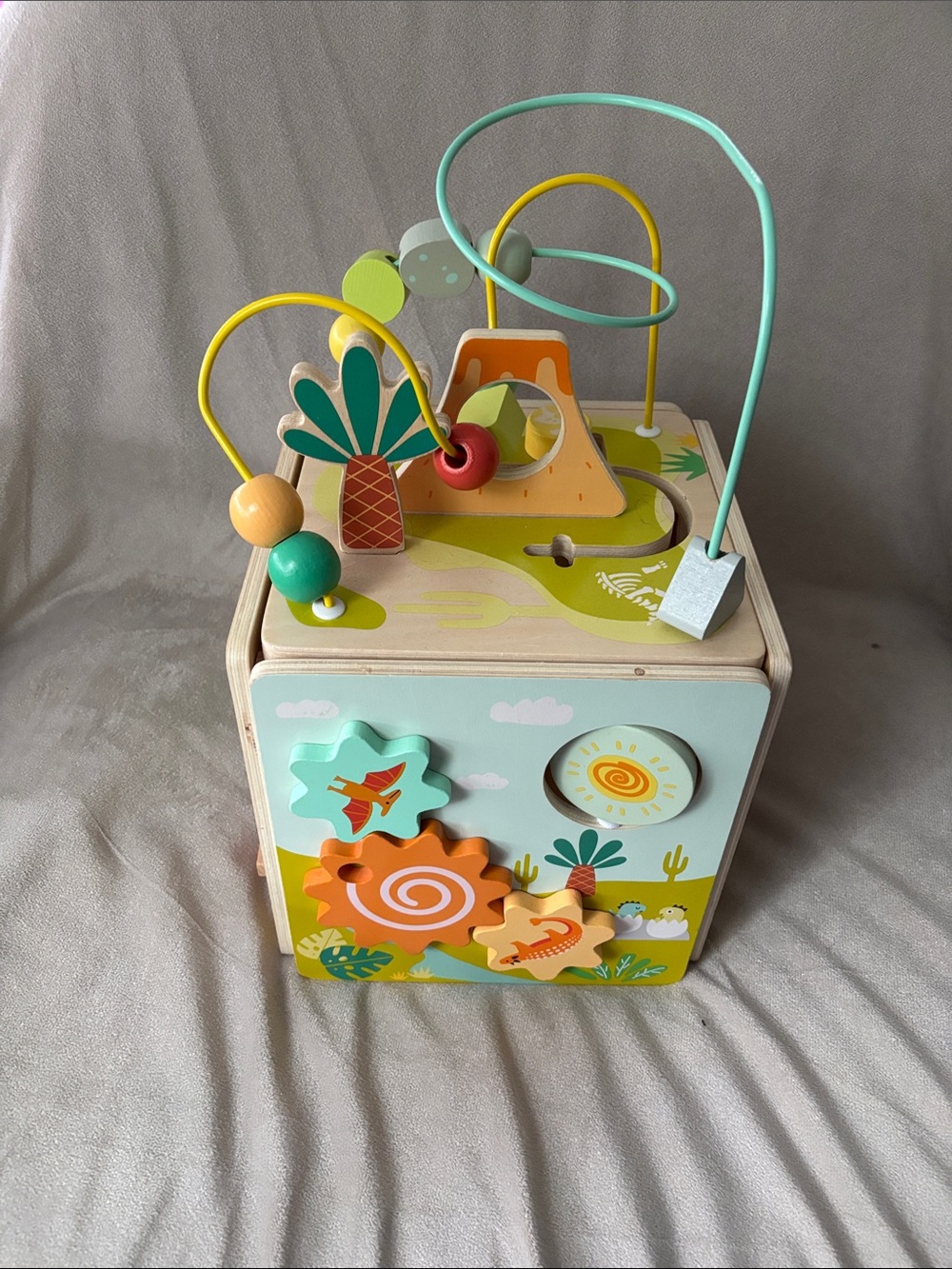 activity cube - gigglescape - wood & metal